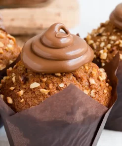 muffin con crema alla nocciola come farcitura