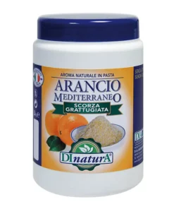 aroma naturale gusto arancio con scorze d'arancia