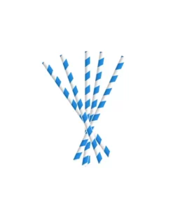 Cannucce in carta con spirale blu