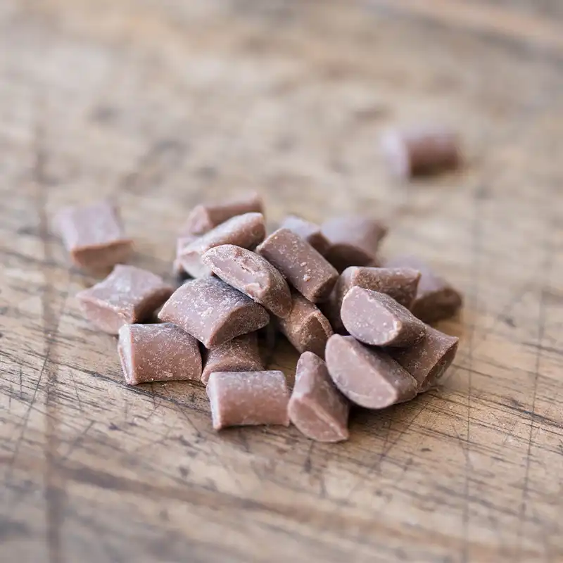 Chunks di Cioccolato al latte, applicazione