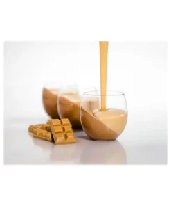 Bavarese con cioccolato al caramello dorato