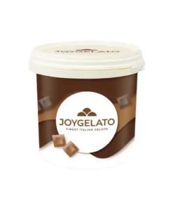 Fusto contenente la copertura al cioccolato al latte per gelato