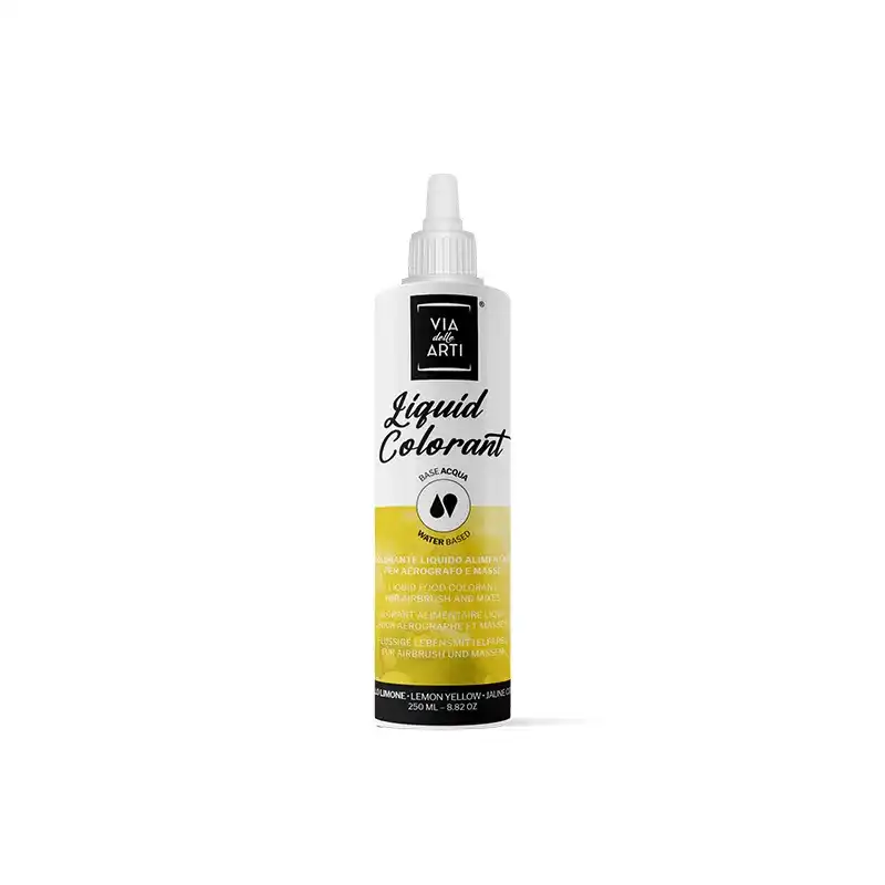 Colorante liquido idrosolubile giallo, 250 ml