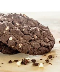 Cookies con le gocce di cioccolato bianco