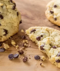 Cookies con le gocce di cioccolato fondente