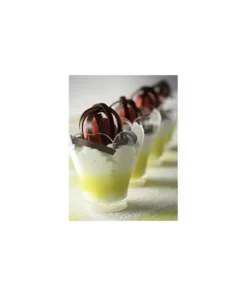 Semifreddo nella Coppa Lily trasparente per gelato e semifreddo