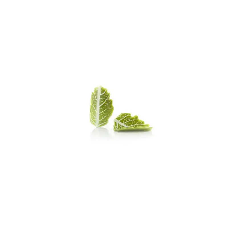 Curvy leaf green, decorazioni per torte in cioccolato