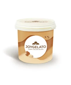 Fusto contenente la crema al limone con granella di biscotto