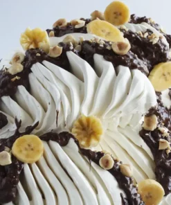 Gelato aromatizzato con la pasta banana