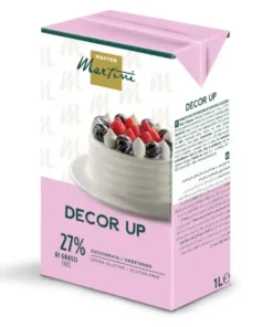 Panna Decor Up zuccherata con il 27% di grassi vegetali
