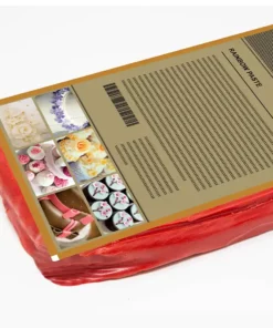 Pasta di zucchero rossa