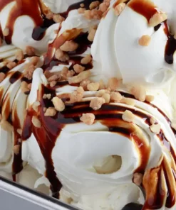 Gelato realizzato con la pasta panna cotta