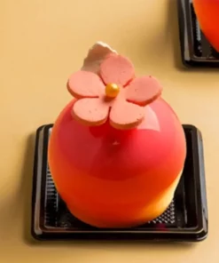 Piattino per monoporzione nero quadrato