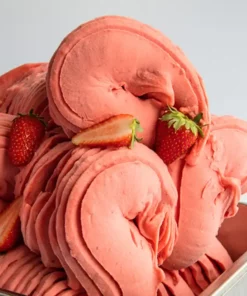 Preparato per gelato istantaneo e fragola