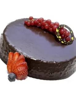 Torta con il Pralinato al cioccolato fondente con crepes