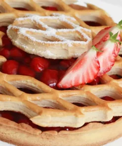 Torta con la Composta di fragole 70% di frutta