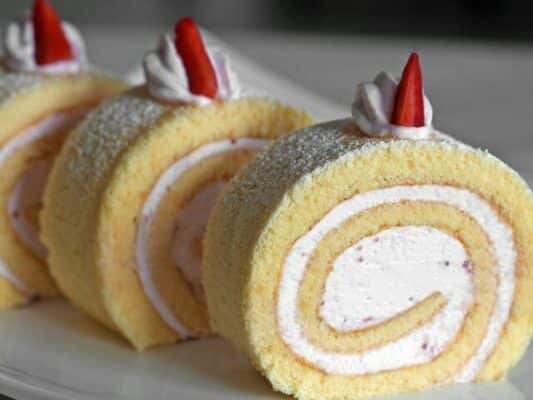 Ricetta del Swiss Roll con preparato in polvere