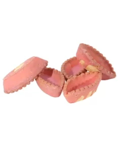 Barchette di Pasta Frolla Glassate a Fragola