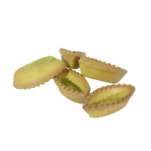 Barchette in Pasta Frolla glassate a Limone