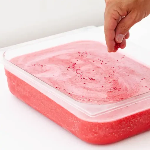 Granita neutra aromatizzata a Fragola