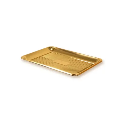 Vassoio oro rettangolare per dolci
