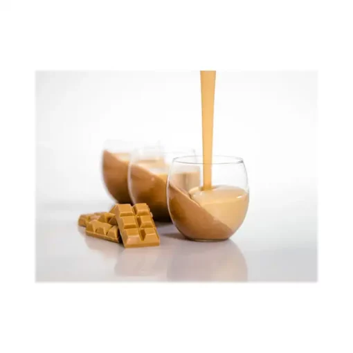 Bavarese con cioccolato al caramello dorato