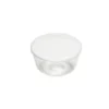 Zuccotto in plastica liscio con coperchio per dolci e creme