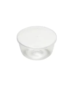 Zuccotto in plastica liscio con coperchio per dolci e creme