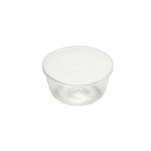 Zuccotto in plastica liscio con coperchio per dolci e creme