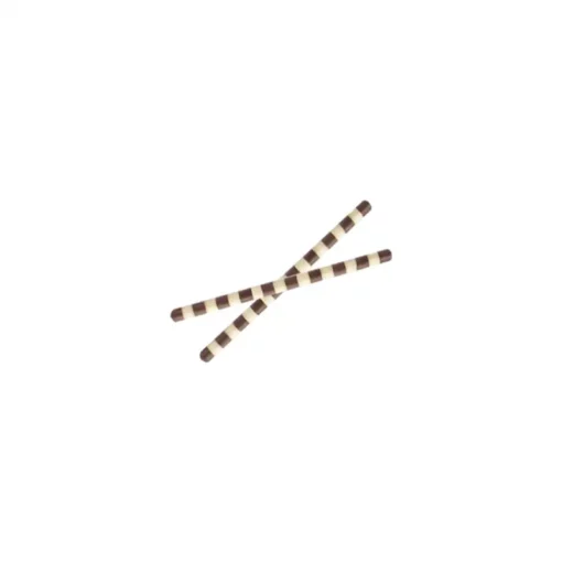 Decorazioni di cioccolato per torte, mikado dark/white, 335 pezzi