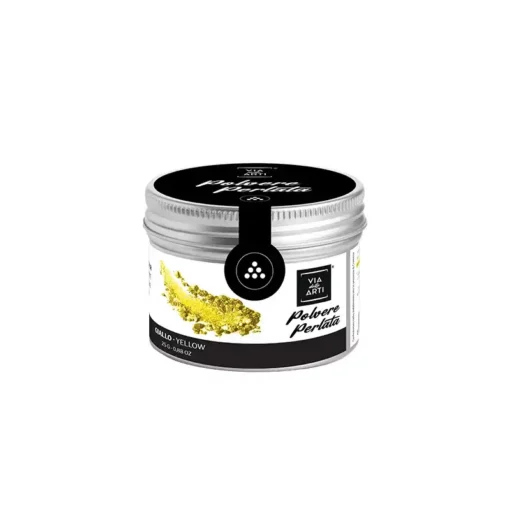 Colorante in polvere perlato giallo per alimenti