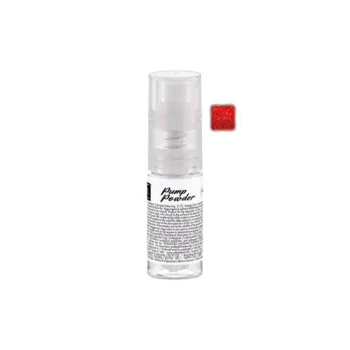 Colorante in polvere perlato pump rosso, per dolci ed alimenti, 10 g