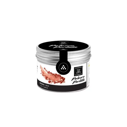 Colorante in polvere perlato rosso, 25 gr