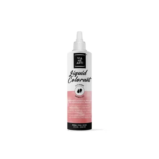 Colorante liquido idrosolubile rosa, 250 ml