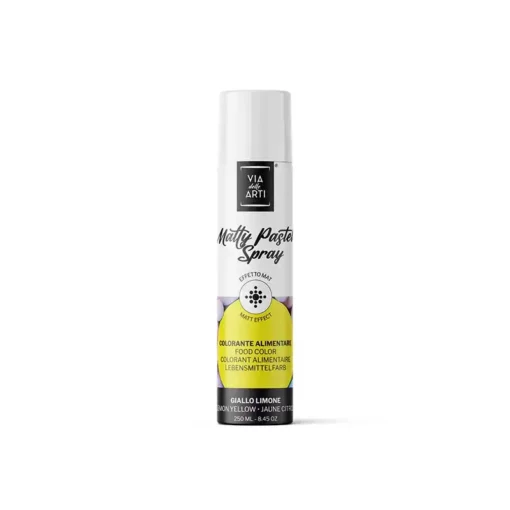 Colorante spray giallo pastello per alimenti, 250 ml