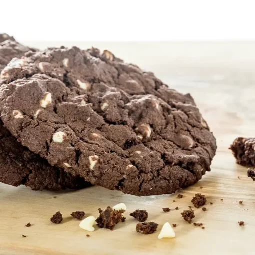 Cookies con le gocce di cioccolato bianco