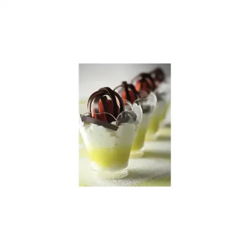 Semifreddo nella Coppa Lily trasparente per gelato e semifreddo