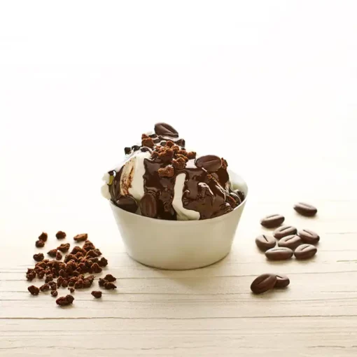 Crema al caffè con granella di biscotti al cacao