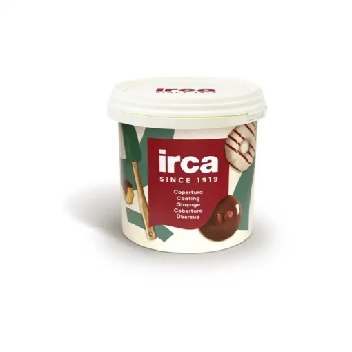 Fusto contenente la glassa a specchio al cioccolato fondente, 6 kg