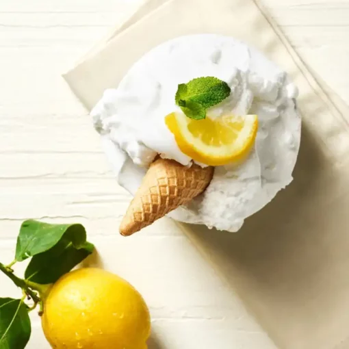 Gelato realizzato con il Preparato per gelato istantaneo a Limone