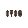 Decorazioni in cioccolato per torte, gran decor assortment, 260 pezzi