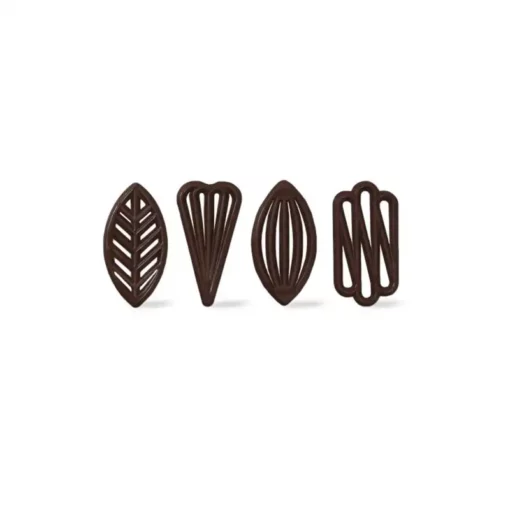 Decorazioni in cioccolato per torte, gran decor assortment, 260 pezzi