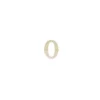 Numero 0 bianco oro per candeline