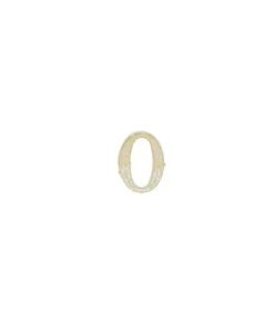 Numero 0 bianco oro per candeline