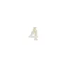 Numero 4 bianco oro per candeline