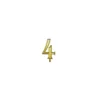 Numero 4 oro per candeline