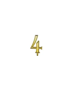 Numero 4 oro per candeline