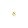 Numero 6 oro per candeline