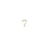 Numero 7 bianco oro per candeline