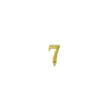 Numero 7 oro per candeline